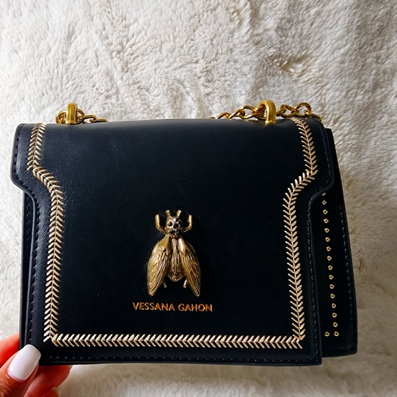 Esme Small Crossbody Bag with Chain Strap - Picture 3 of 3